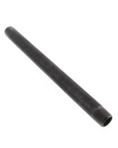 1/2" x 10-1/2" Black Nipple
