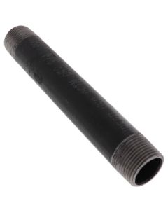 3/4" x 6-1/2" Black Nipple