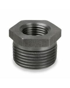 1/2" x 3/8" Steel Merchant Black Hex Bushing