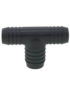 1-1/4" x 1-1/4" x 1-1/2" PVC Barbed Insert Reducing Tee (Insert x Insert x Insert)