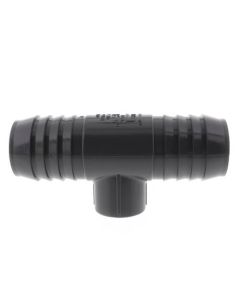 1-1/2" x 1-1/2" x 3/4" PVC Barbed Insert Reducing Tee (Insert x Insert x FIPT)