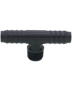 3/4" Barbed PVC Tee (Insert x Insert x MIPT)