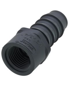 1/2" x 3/4" PVC Barbed Insert Reducing Female Adapter (FIPT x Insert)