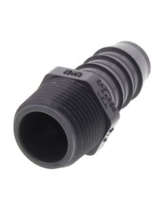 3/4" PVC Barbed Insert Male Adapter (MIPT x Insert)