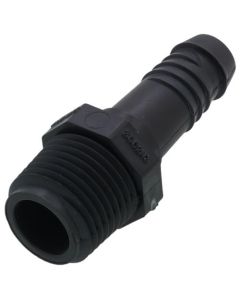 1/2" x 3/8" Polypropylene Spiral Barb Male Adapter (MIPT x Spiral Barb)