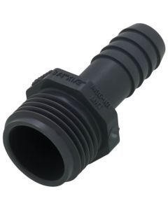 3/4" x 1/2" PVC Barbed Insert Reducing Male Hose Adapter (Male Hose x Insert)