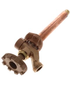 Model 19 6", 3/4" PEX Crimp Inlet Anti-Siphon Wall Faucet w/ Metal Handle