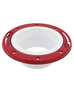 3" or 4" Closet Flange w/ Metal Ring w/o Test Cap (PVC)