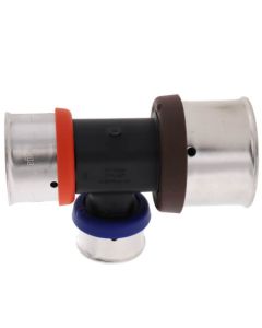 1-1/4" x 1" x 3/4" PEX Press PureFlow Polymer Tee