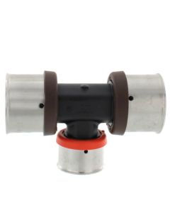 1-1/4" x 1-1/4" x 1" PEX Press PureFlow Polymer Tee