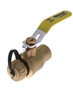 3/4" Sweat x Hose Full Port Ball Valve (Lead Free)