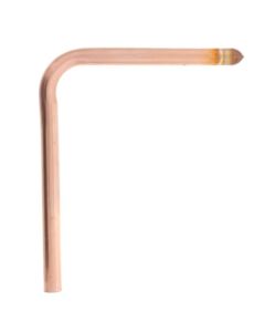 1/2" Male Sweat Copper Tub Spout Stub Out Elbow (8" x 7")