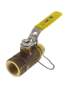 1/2" Full Port Cap & Chain Ball Valve w/ Reverse Handle