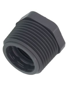 1" x 3/4" PVC Sch. 80 Flush Style Reducer Bushing (MPT x FPT)