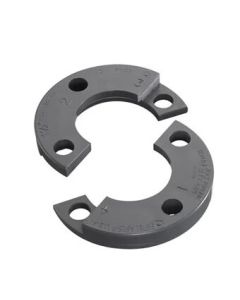 1/2" PVC Sch. 80 Van Stone Split Flange Ring w/ 2 Halves