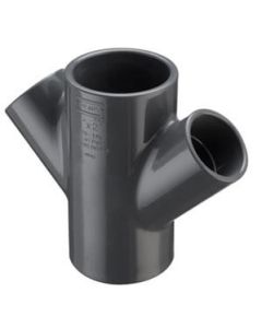 3" x 3" x 3" x 2" PVC Schedule 80 Reducing Double Wye