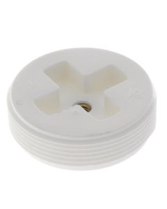 2" Slotted Polypro Flush Plug w/ Threaded Brass Insert