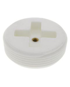 2-1/2" Slotted Polypro Flush Plug w/ Threaded Brass Insert