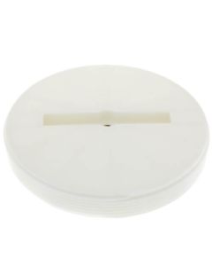 6" Slotted Polypro Flush Plug w/ Threaded Brass Insert