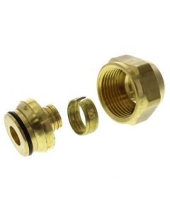 5/8" QS-style Fitting Assembly, R25 thread (Not for Loop Connections)