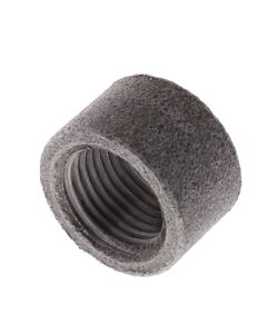 1/8" Black Merchant Half Coupling