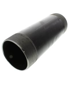 4" x 12" Black Nipple