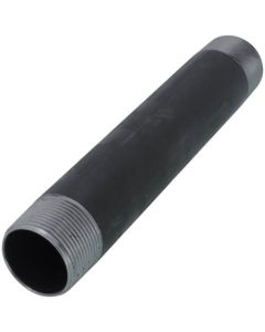 1-1/4" x 9" Black Nipple