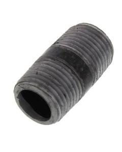 1/2" x 1-1/2" Schedule 80 Heavy Duty Black Nipple