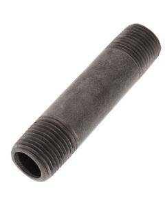 1/2" x 3-1/2" Schedule 80 Heavy Duty Black Nipple