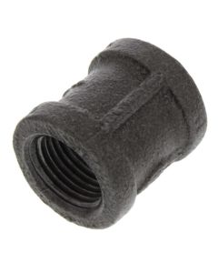 1/2" Black Malleable Iron Right & Left Coupling