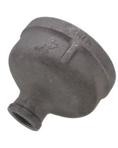4" x 1" Black Reducing Coupling