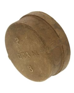3" Threaded Brass Cap (Lead Free)