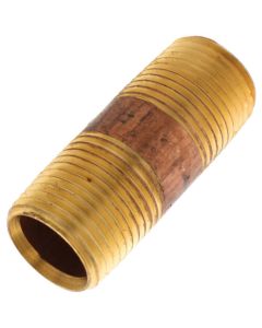 1/2" x 2" Brass Nipple (Lead Free)