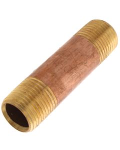 1/2" x 3" Brass Nipple (Lead Free)