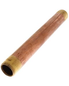 3/4" x 8" Brass Nipple (Lead Free)