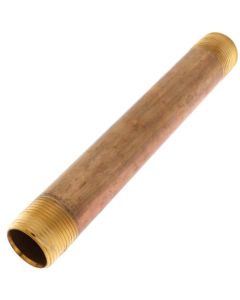 1" x 9" Brass Nipple (Lead Free)