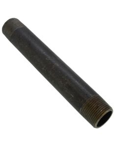 1-1/2" x Close Schedule 80 Heavy Duty Seamless Black Nipple