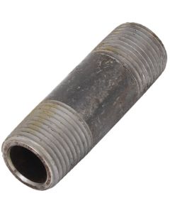 1/2" x 2-1/2" Schedule 80 Heavy Duty Seamless Black Nipple