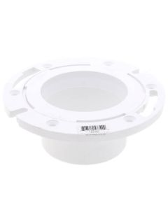 3" x 4" Plumbfit PVC Closet Flange w/ Plastic Swivel Ring Less Knockout