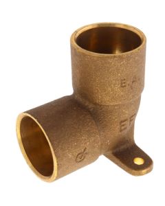1" C x C Cast Brass 90-Degree Drop Ear Elbow (Lead Free)