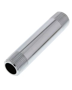 3/8" x 3" Chrome Brass Nipple (Lead Free)