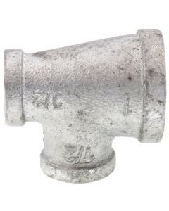 1" x 1/2" x 1/2" Galvanized Reducing Tee