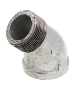 1-1/4" Galvanized Malleable 45° Street Elbow