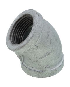 1" Galvanized Malleable 45-Degree Elbow