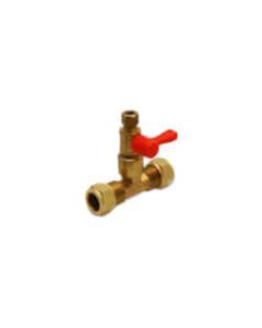 3/8" Comp / 1/2" Sweat End x 1/4" Comp Ice Maker Valve
