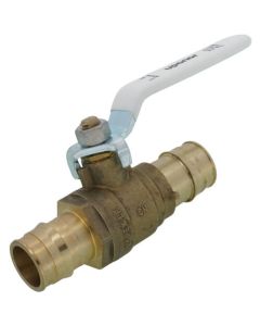 ProPEX LF Brass Stop and Drain Ball Valve (full port), 1" PEX x 1" PEX