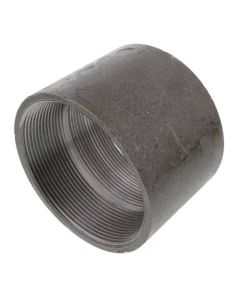 4" Black Steel Merchant Coupling Taper Tapped