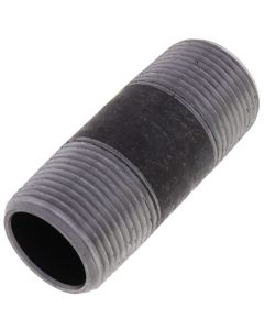 1" x 3" Schedule 80 Heavy Duty Black Nipple