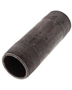 1-1/4" x 4-1/2" Schedule 80 Heavy Duty Black Nipple