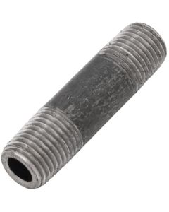 1/4" x 2" Schedule 80 Heavy Duty Black Nipple